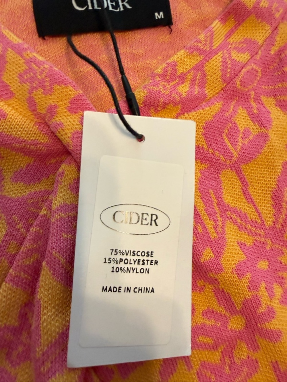 Cider Pink & Yellow Floral Knit Cropped Tank - Picture 4 of 5